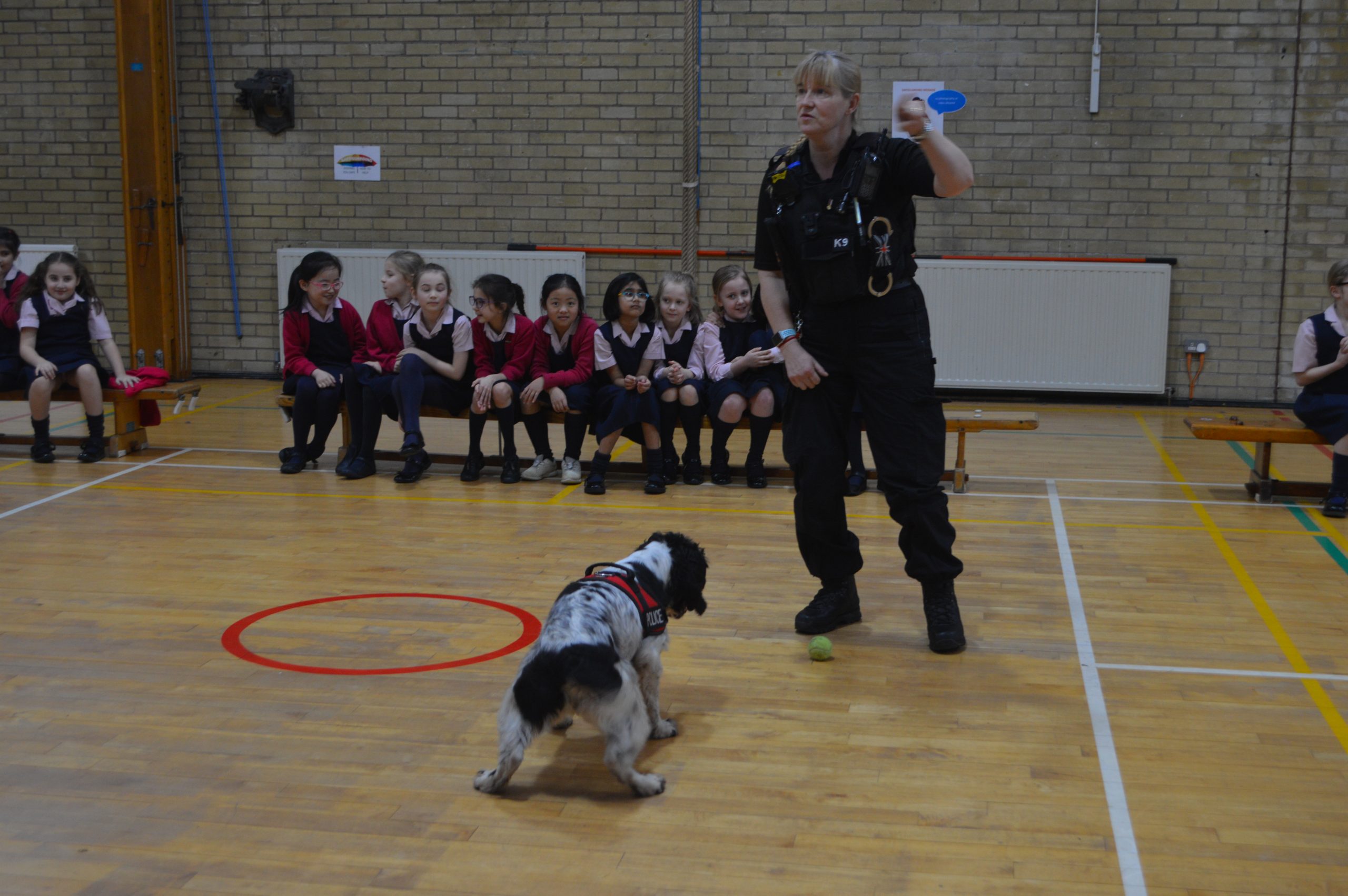 police dog school visit